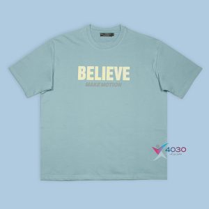 تیشرت پشت طرح دار ماکان BELIEVE سایزبزرگ ( 809 )