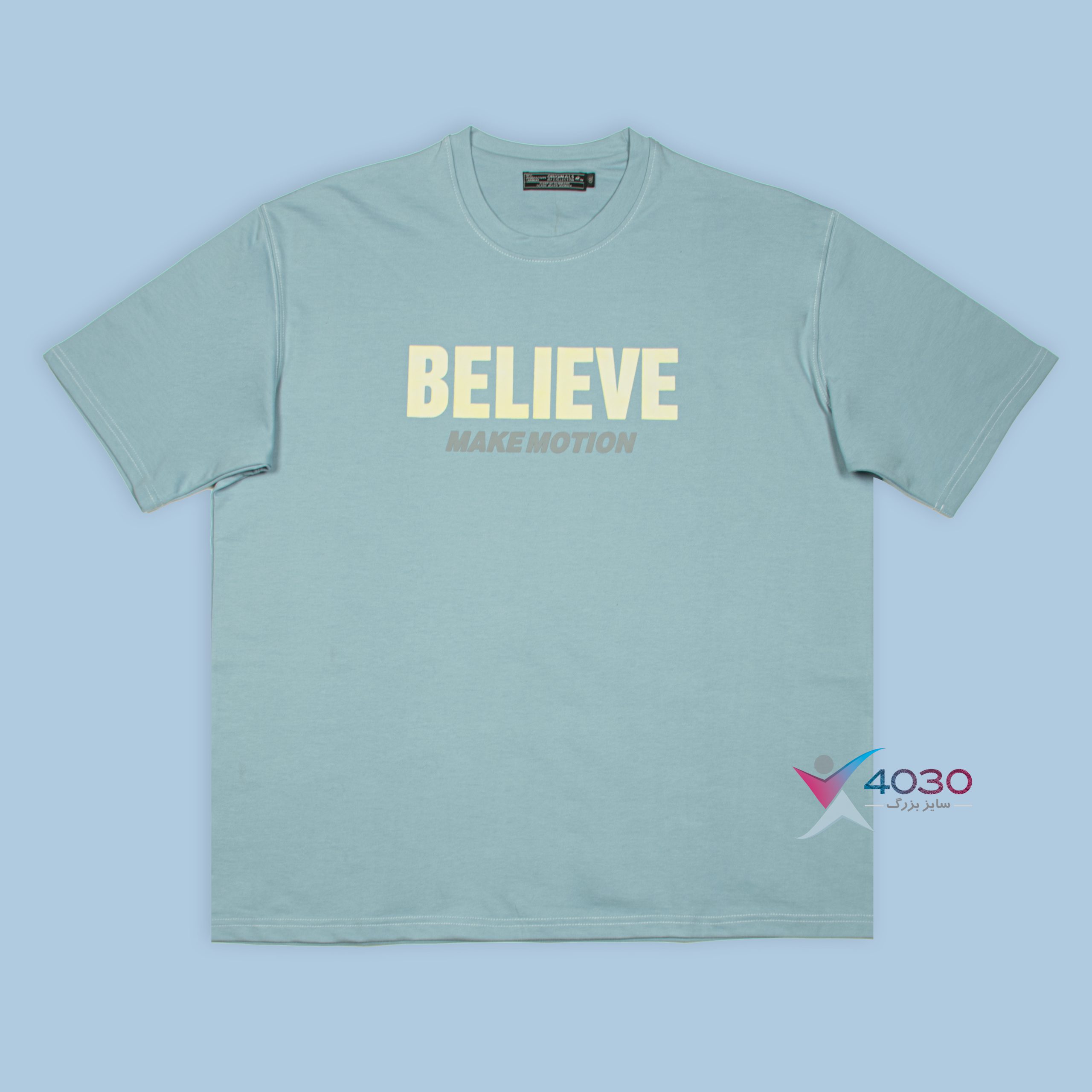 تیشرت پشت طرح دار ماکان BELIEVE سایزبزرگ ( 809 ) - Image 2