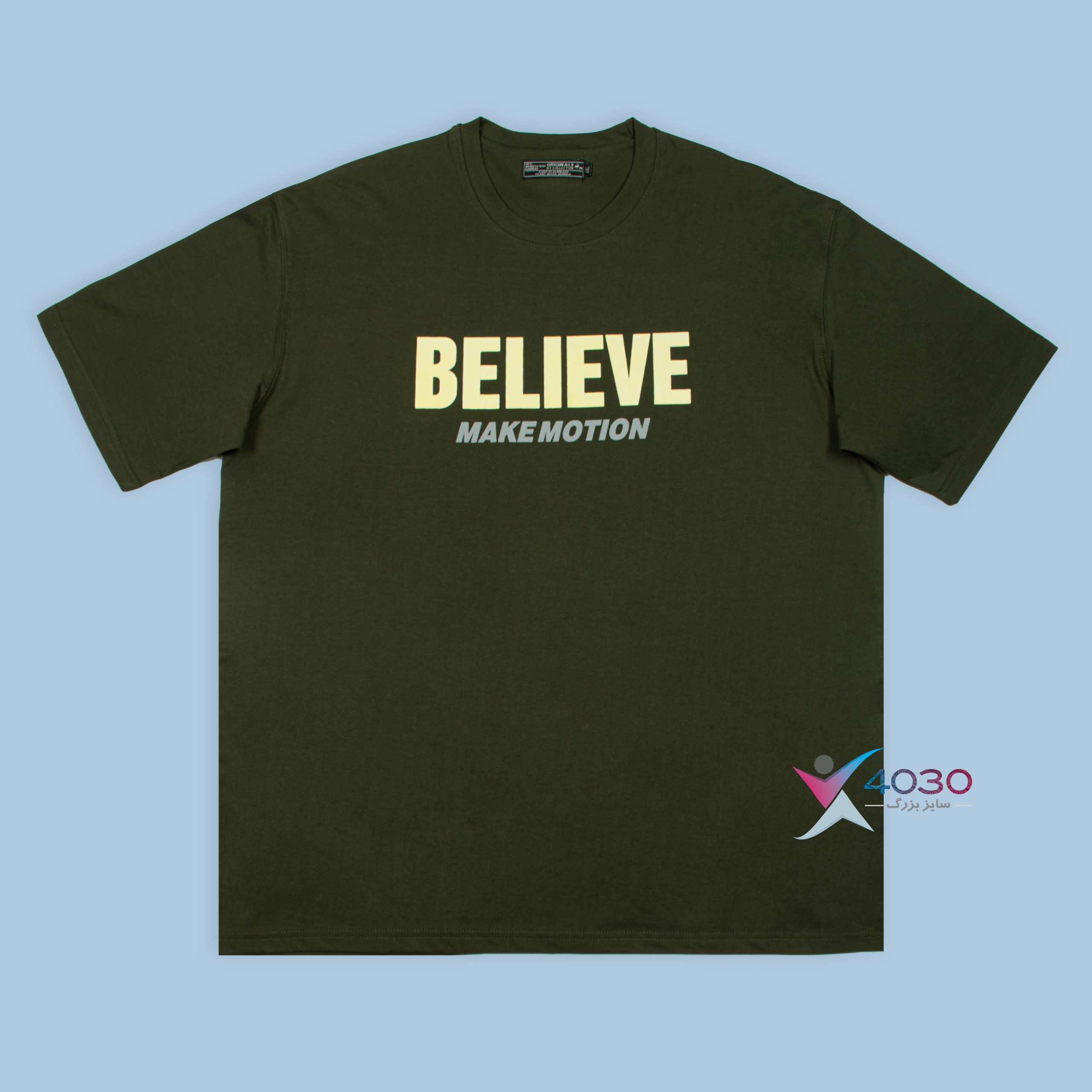 تیشرت پشت طرح دار ماکان BELIEVE سایزبزرگ ( 809 ) - Image 4