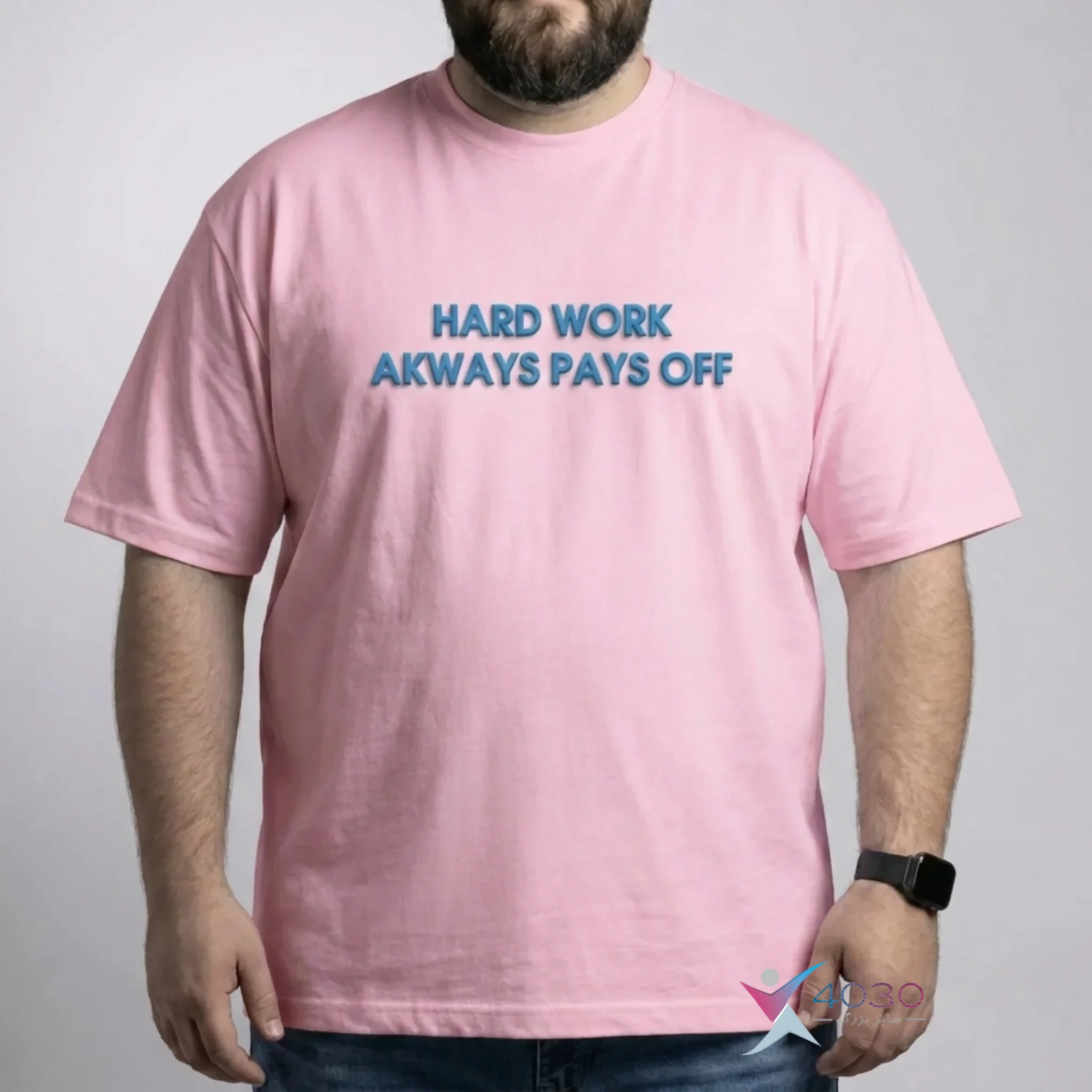 تیشرت HARD WORK سایز بزرگ مردانه ( 835 ) - Image 6