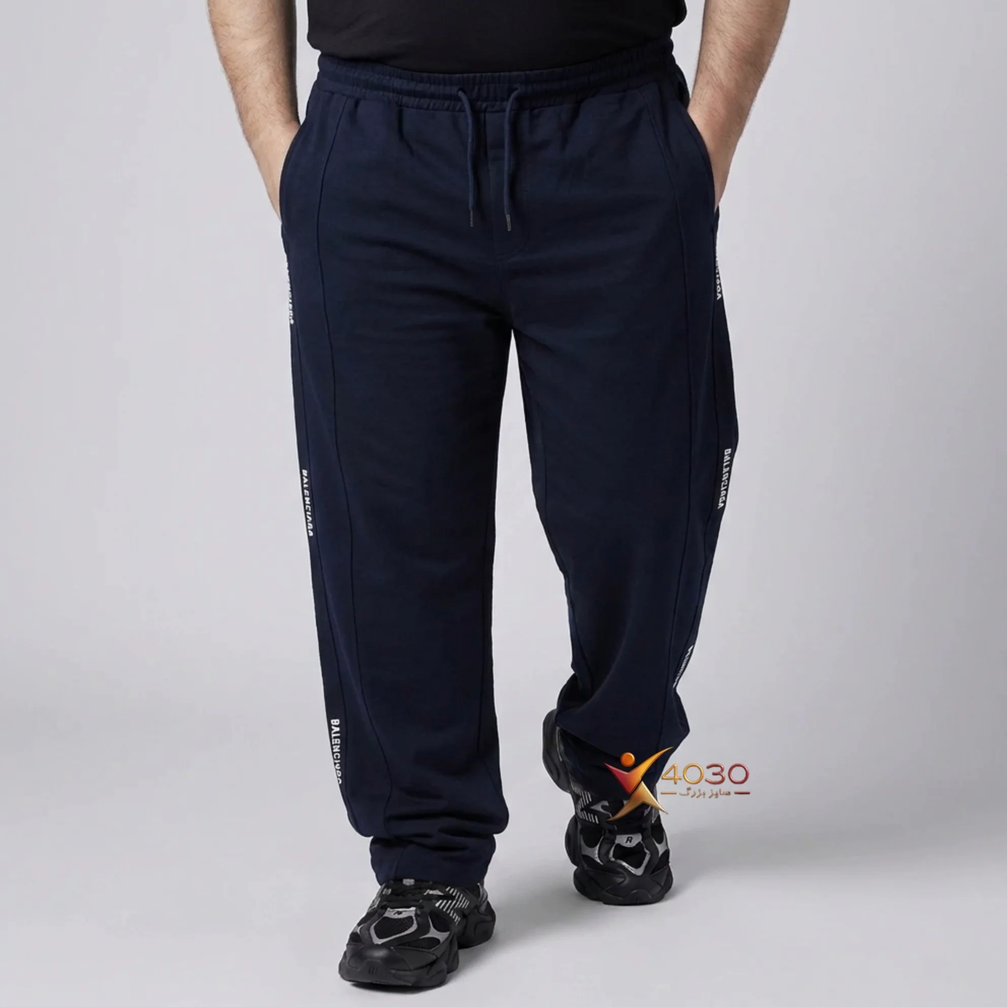 شلوار اسلش بگ استایل BALENCIAGA سایز بزرگ مردانه ( 3881 ) - تصویر 3