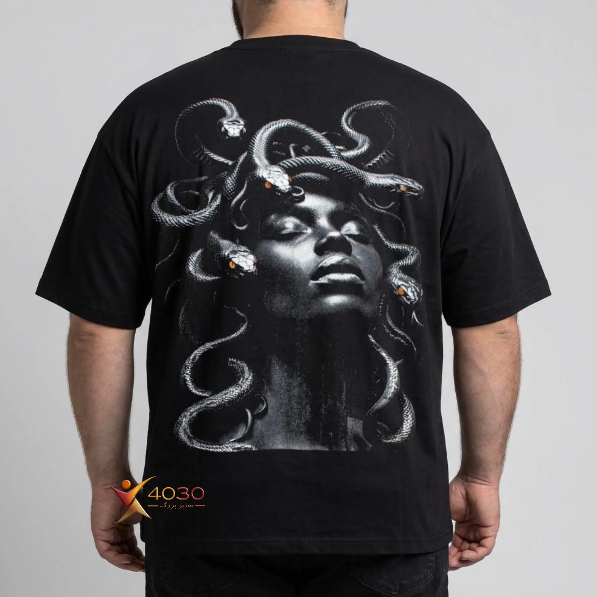 تیشرت ماکان SNAKE سایز بزرگ مردانه ( 890 )